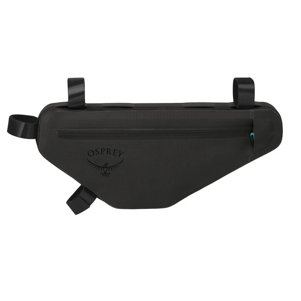 OSPREY Escapist Wedge Bag Black rámová brašna na kolo detail uchycení v rámu