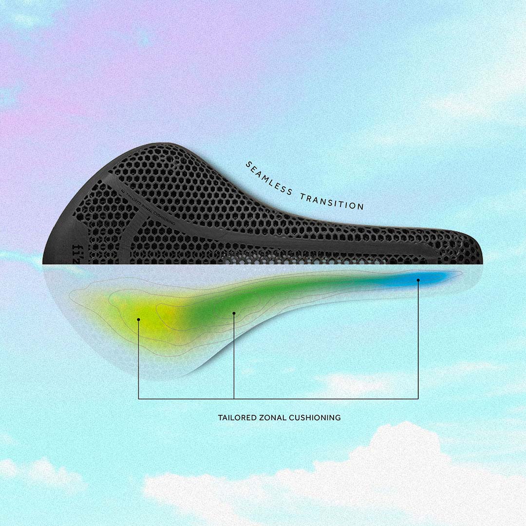 FIZIK Tempo Aliante R3 Adaptive 3D 145 mm Black detail 3D výstelky a zónového tlumení